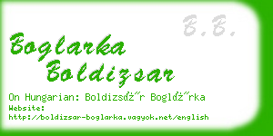 boglarka boldizsar business card